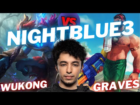 NIGHTBLUE3 | WUKONG VS GRAVES | JNG GAMEPLAY | Patch 14.24 / Season 14 | #LeagueofLegends