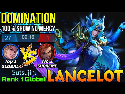NonStop Domination Rank 1 Lancelot VS Supreme No.1 Hilda! - Top 1 Global Lancelot by Sutsujin. - ML