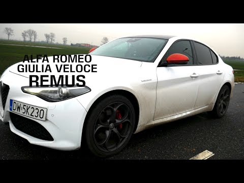 Alfa Romeo Giulia Veloce with REMUS RACING cat-back exhaust