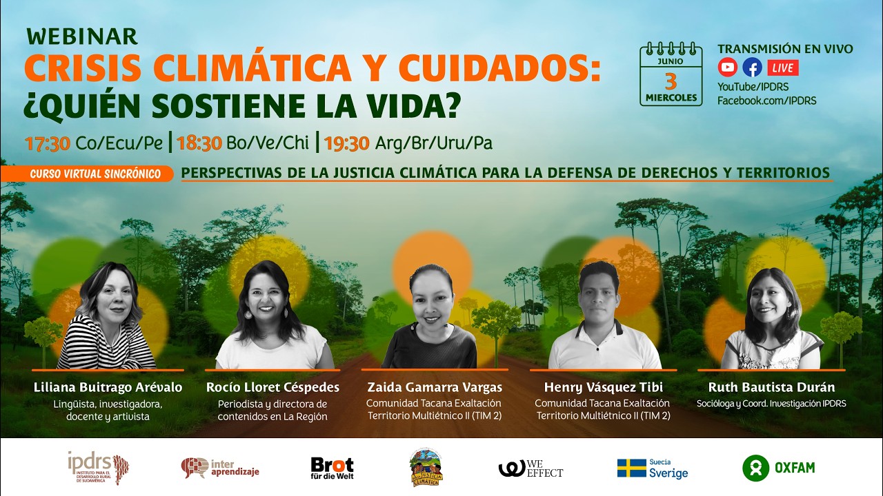 WEBINAR | 𝗖𝗿𝗶𝘀𝗶𝘀 𝗖𝗹𝗶𝗺𝗮́𝘁𝗶𝗰𝗮 𝘆 𝗖𝘂𝗶𝗱𝗮𝗱𝗼𝘀: ¿𝗤𝘂𝗶𝗲́𝗻 𝗦𝗼𝘀𝘁𝗶𝗲𝗻𝗲 𝗹𝗮 𝗩𝗶𝗱𝗮?