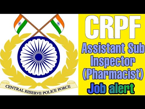 CRPF Pharmacist recruitment 2020