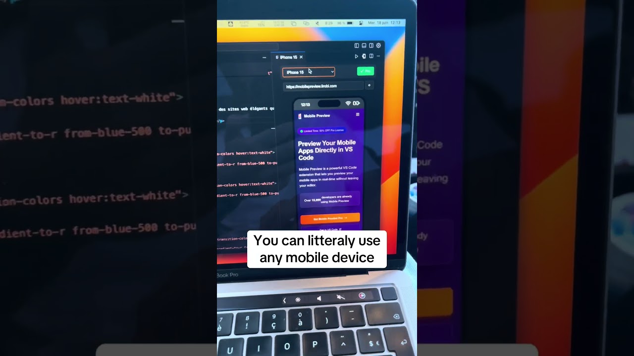 You NEED this VSCode extension - Mobile Preview #programming #coding #webdesign #vscode #code