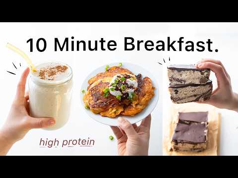 10 Min Breakfast Ideas for a Busy Life. (quick, easy & pretty healthy)