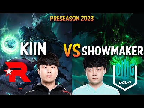 KT Kiin vs DK Showmaker - RYZE vs SWAIN Mid - KR Ranked