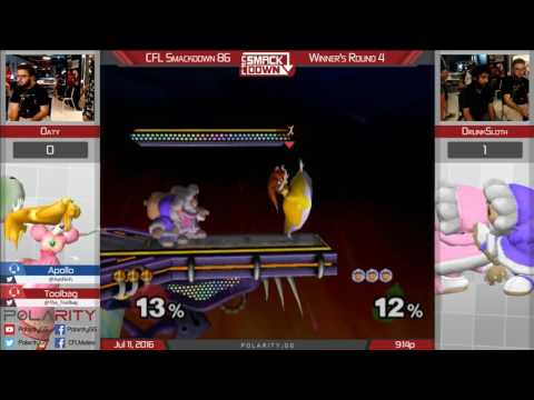 CFL Smackdown 86 - Oaty (Peach) vs Drunksloth (ICs) - SSBM Winners Quarters