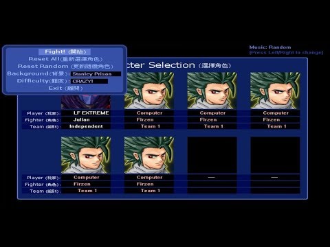 LF2 - Julian VS 5 Firzen (CRAZY)!!