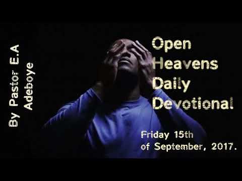 A Divine Curse - Open Heavens 15 September 2017: Friday daily devotional by Pastor E. A. Adeboye