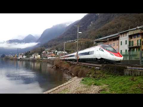 ETR.610 CH-SBB IN TRANSITO A CAPOLAGO RIVA S. VITALE (CH) 5 - 4 - 2018