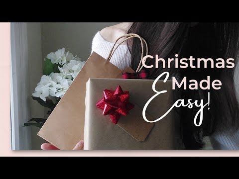 STRESS-FREE COZY CHRISTMAS | Easy Gift Wrapping, Minimalist Asethetic Decor, Mental Health, Vlogmas
