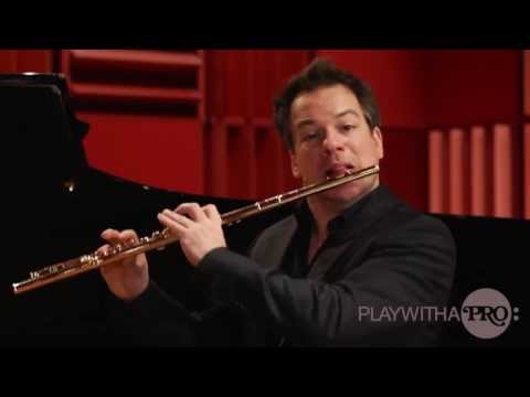 Online flute lessons, Bach Suite no 2 taught by Pahud,