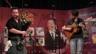 Glasgow 2014 - Ali Hutton (plays Gordon Duncan's set of pipes) and Innes Watson