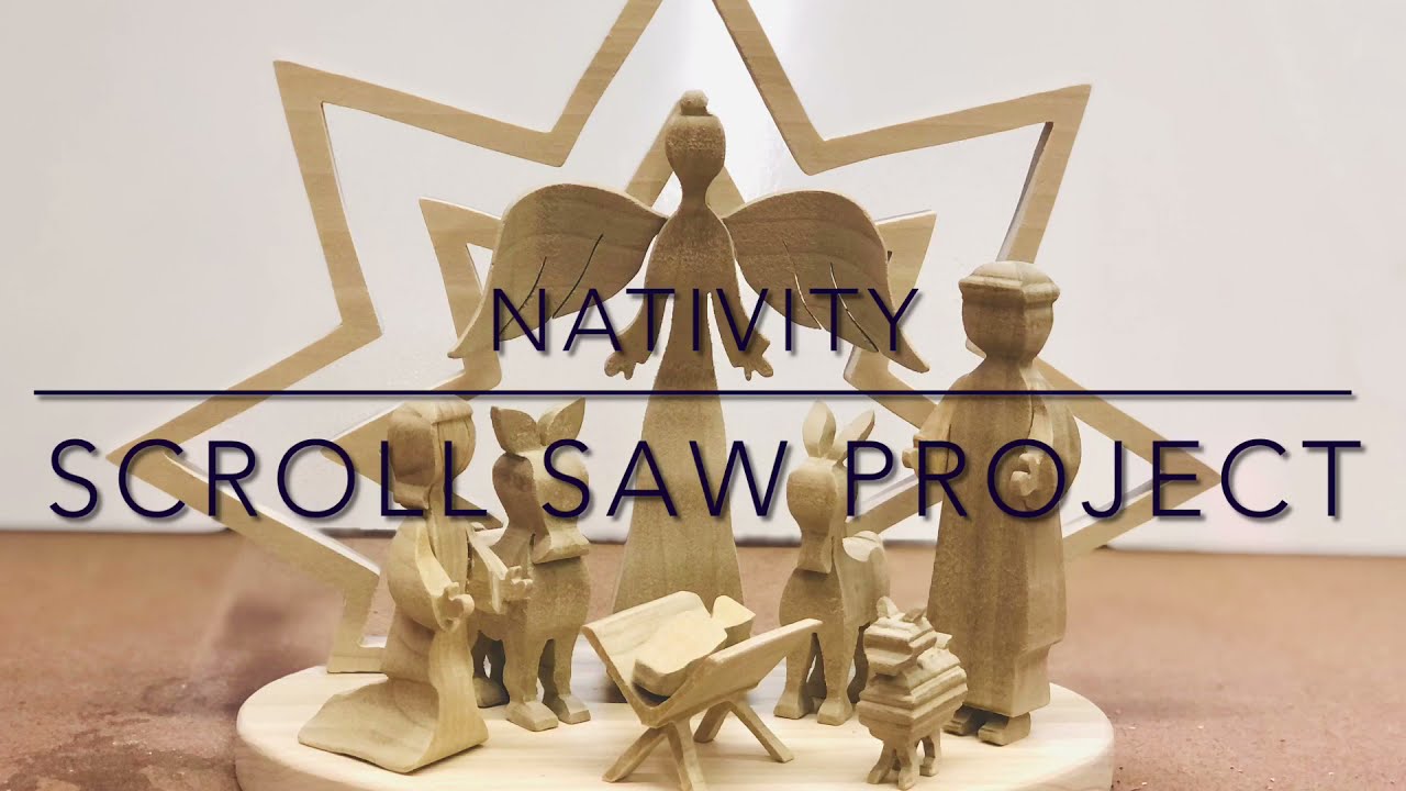 Christmas scroll saw project - Nativity set