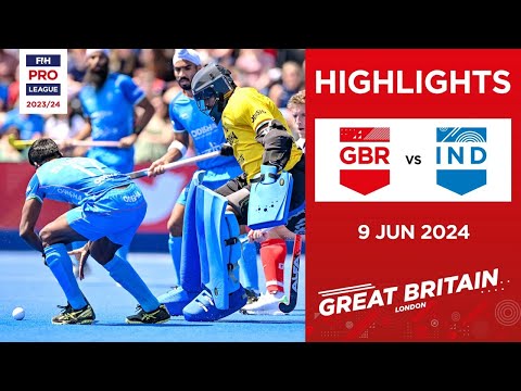 FIH Hockey Pro League 2023/24 Highlights - Great Britain vs India (M) | Match 2