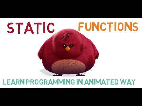 STATIC FUNCTIONS IN C++ - 25 Video