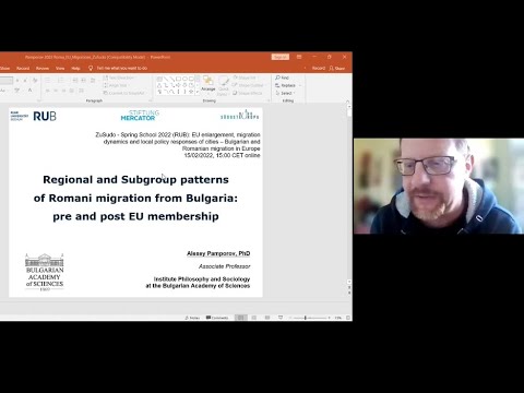 Dr. Alexey Pamporov – Regional and Subgroup patterns of Romani migration from Bulgaria
