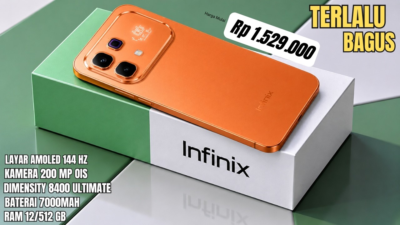 KEMBALI MENGGILA‼️7000mAh, 200 MP OIS, RAM 12/512 GB | HP INFINIX TERBARU DAN TERBAIK 2026
