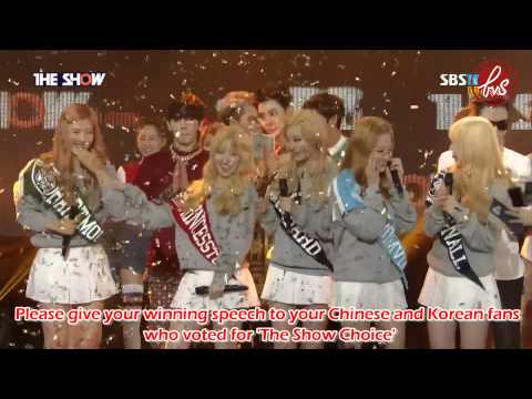 [ForVelvetSubs] 150331 SBS MTV The Show Winning Speech + Encore - Red Velvet