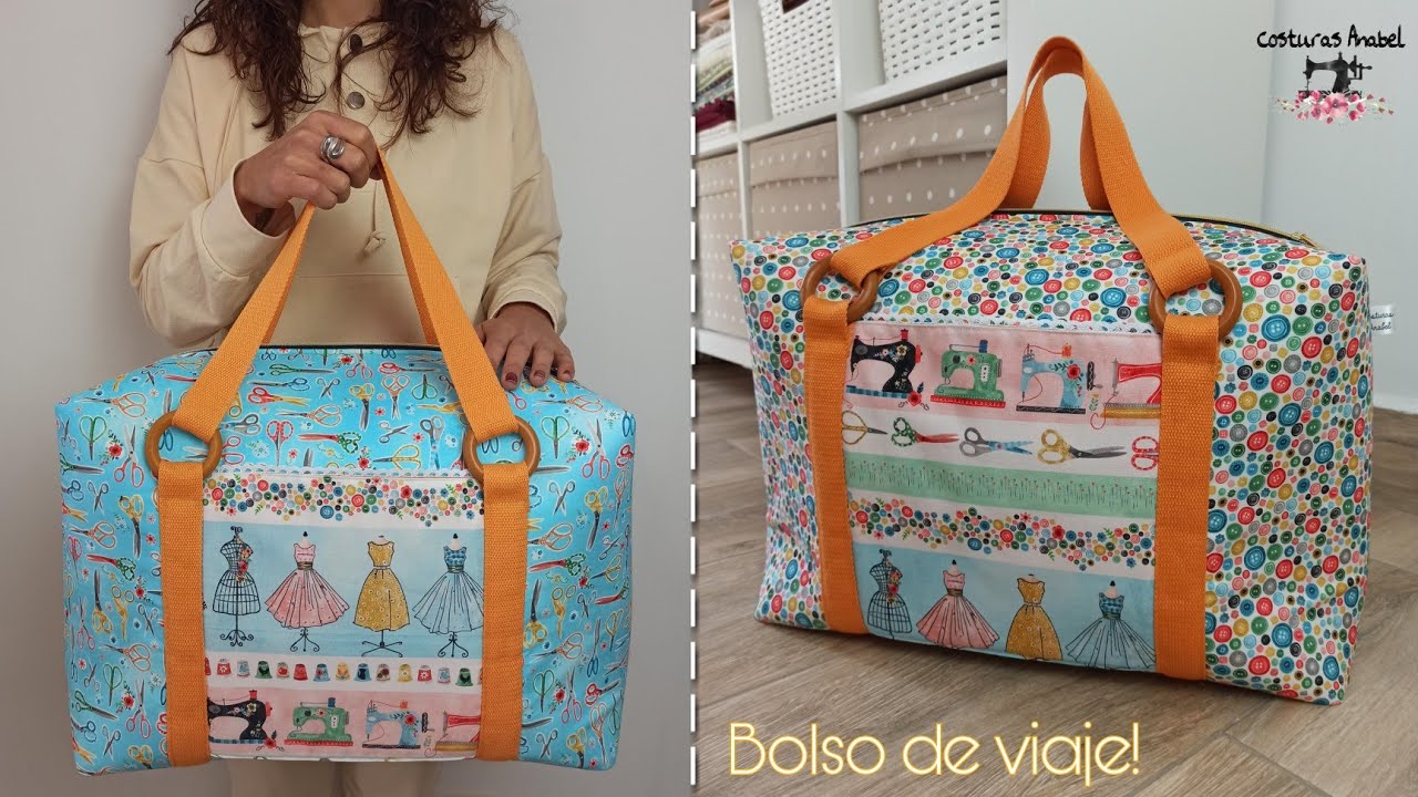 Cómo hacer un bolso de viaje grande🧵| Súper fácil!!!
