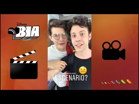 Un dia de Grabaciones de Bia con Alan Madanes y elenco via instagram Stories Disney Channel
