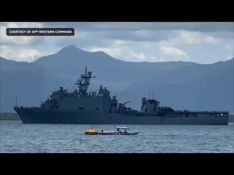 Philippine, US ships leave Puerto Princesa for war games in West Philippine Sea