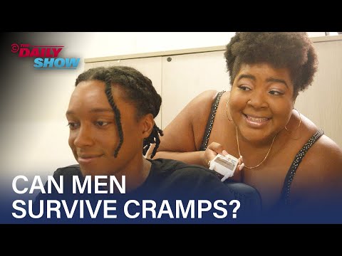 Can Men Survive the Period Challenge? | The Daily Show