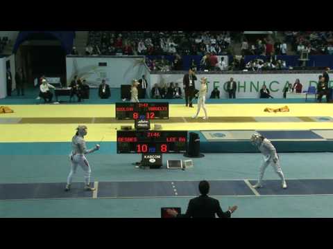 20100407 ws chm Baku 8 blue BESBES Azza TUN 15 vs LEE Ra Jin KOR 13 sd No