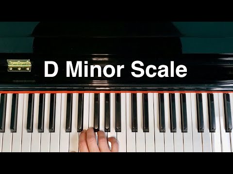 D Minor Scale Piano Natural Harmonic Melodic