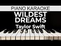 Wildest Dreams - Taylor Swift - Piano Karaoke Instrumental Cover with Lyrics