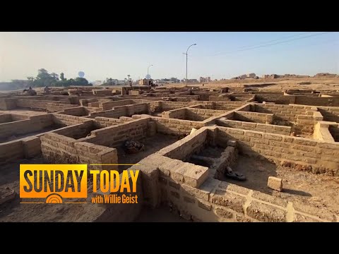 Exclusive look inside newly unearthed lost golden city in Egypt