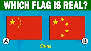Guess The Correct Flag | 50 Different Flags | Which Flag is Real?