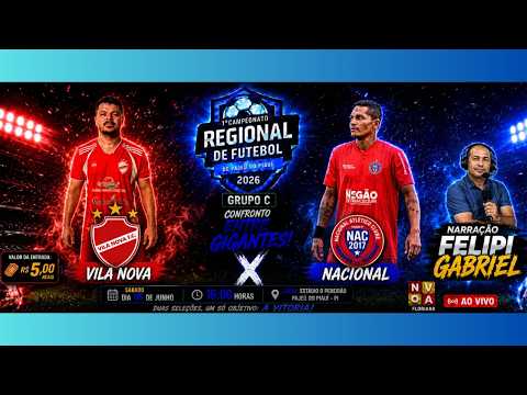 Regional de Pajeú do PI - VILA NOVA X NACIONAL - Rodada 3 - AO VIVO.