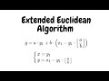 Extended Euclidean Algorithm Explained