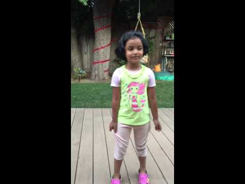 Saesha wishing happy birthday to taatha