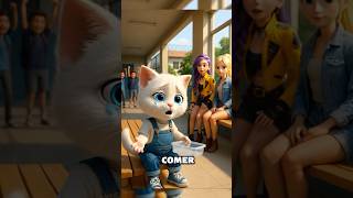 Gatinho fofo não tinha comido nada