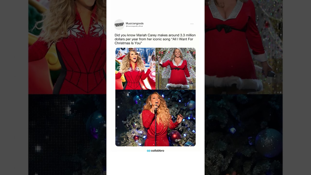 마라이어, 매년 한 곡으로 수백만 달러 벌어들여