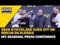 Sean Strickland Goes Ballistic At Dricus Du Plessis In Presser Faceoff | UFC 297 | MMA Fighting