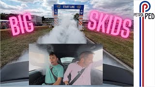 Reunited with Moggy for EPIC Burnouts in his Tesla powered Beetle 😮