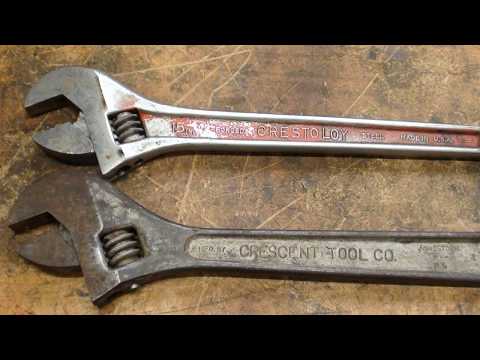 Crescent vs Crestoloy Adjustable WrenchesTIPS 578 tubalcain