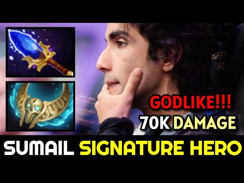 SUMAIL Signature Hero Storm Spirit with 70K Damage Scepter Build Dota 2