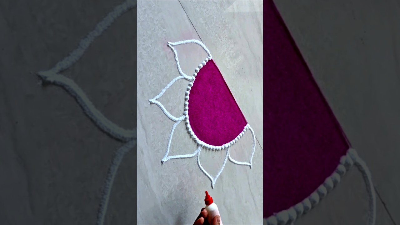 easy sanskar bharti rangoli. rangoli designs. Ganapati festival rangoli. border rangoli. rangoli art