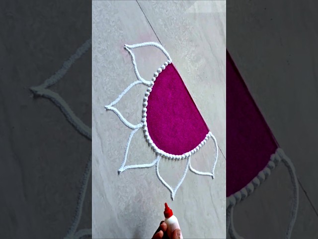 easy sanskar bharti rangoli. rangoli designs. Ganapati festival rangoli. border rangoli. rangoli art