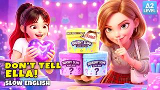 Ella Made a Slime TRADE But She Didn’t Know the TRUTH 😱| Slow English Listening Story (A2 Level)