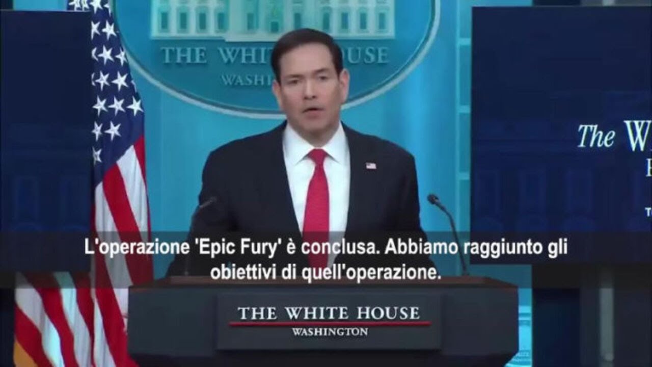 Rubio (Segretario Stato Usa): L'Operazione Epic Fury è conclusa, abbiamo terminato questa fase