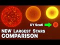NEW Largest Known Stars Comparison, Bigger than UY Scuti  • (2K) • 2024