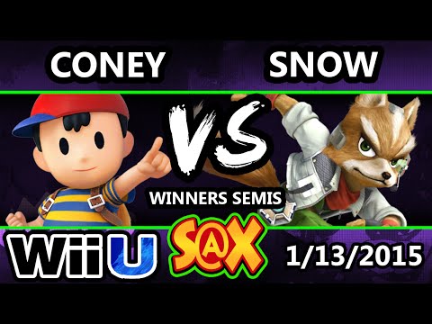 S@X - Snow (Fox) Vs. #WDB Coney (Ness) SSB4 Winners Semis - smash 4