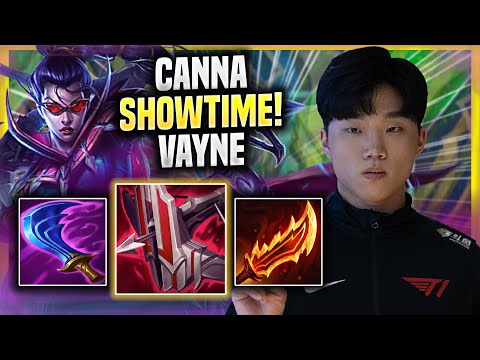 CANNA SHOWTIME WITH VAYNE IN KR SOLOQ! - T1 Canna Plays Vayne TOP vs Tahm Kench!