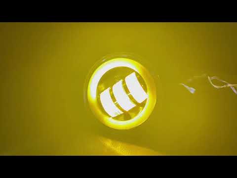 Видео режима работы подфарника на УАЗ 469, 3151, Хантер, 452 Буханка с ободком (желтый)