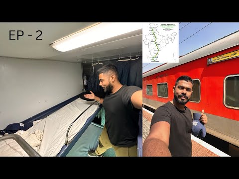 I Spent 4 nights in a BEDROOM on a Train  || Kashmir to Kanyakumari in HIMSAGAR EXPRESS ||