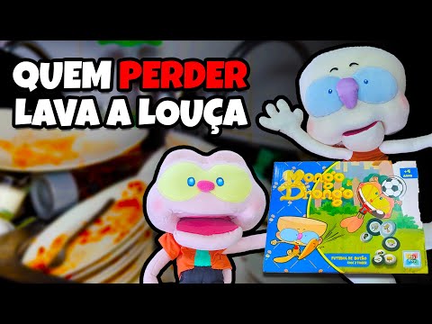 Mongo e Drongo FANTOCHES ensinam jogar FUTEBOL DE BOTÃO - QUEM PERDER LAVA LOUÇA! 😨