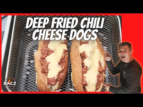 Deep Fried Hotdogs Homemade Chili & Cheese Sauce | How...